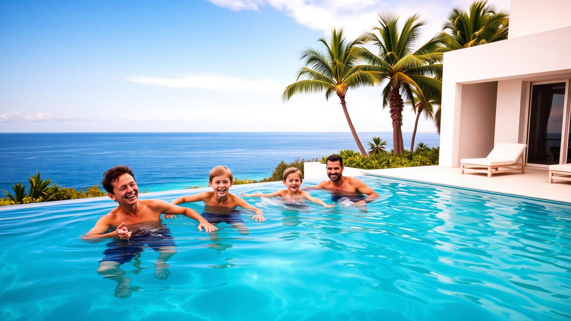 Piscinas frente al Pacífico